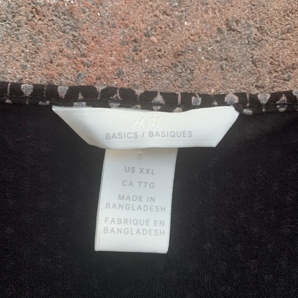 H&M Black Patterned Mini Dress - Picture 4 of 7